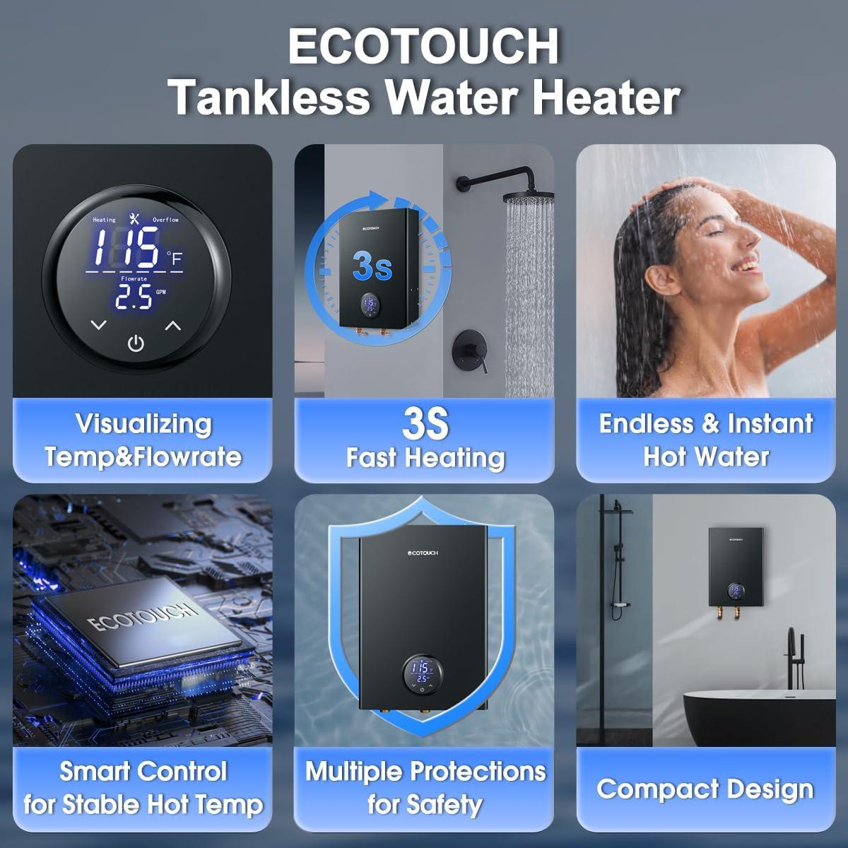 Our Take on the ECOTOUCH 18kW Tankless Water Heater: Performance & Value