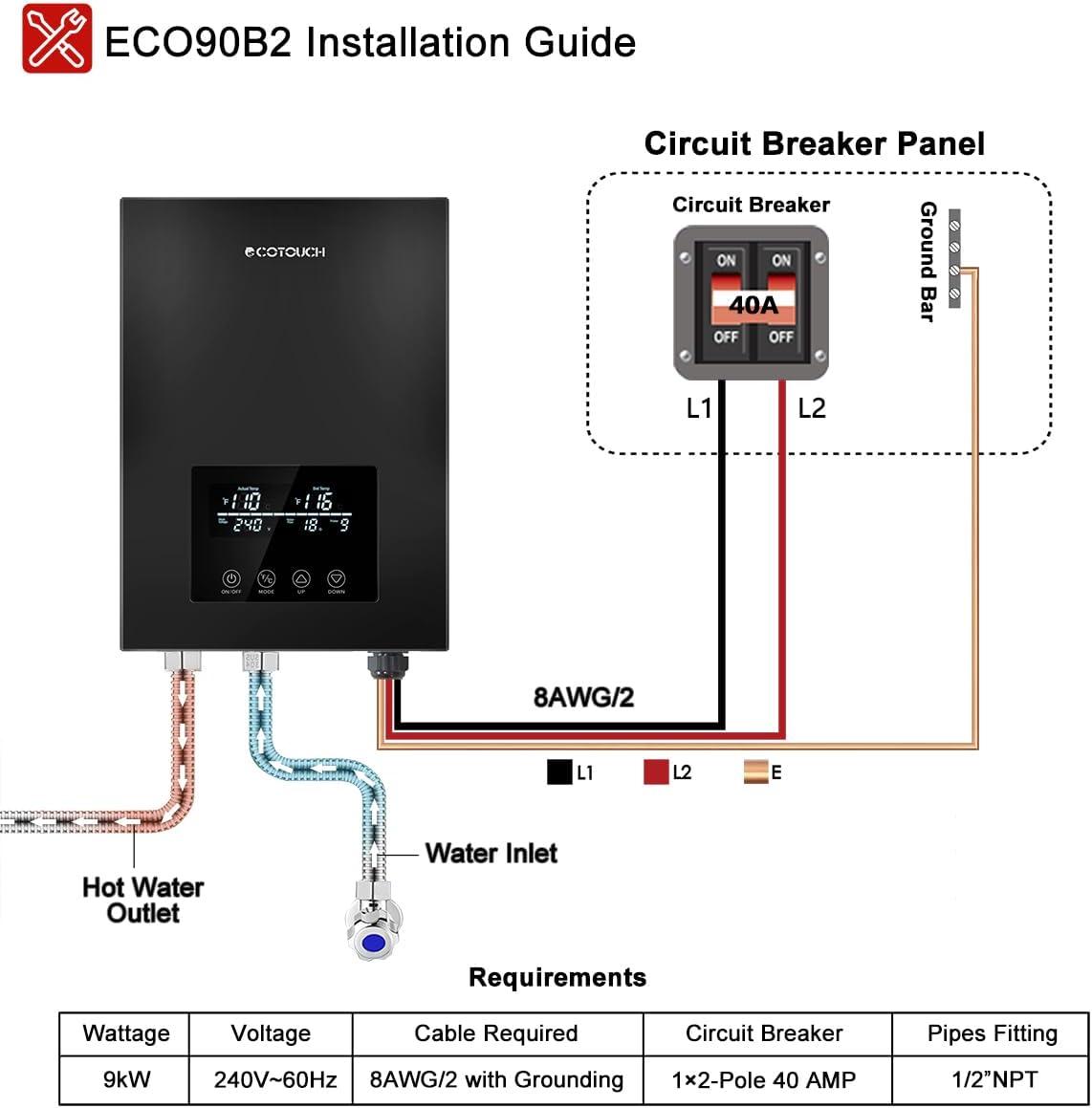 Our Honest Take on ECOTOUCH 9kW Tankless Electric Heater