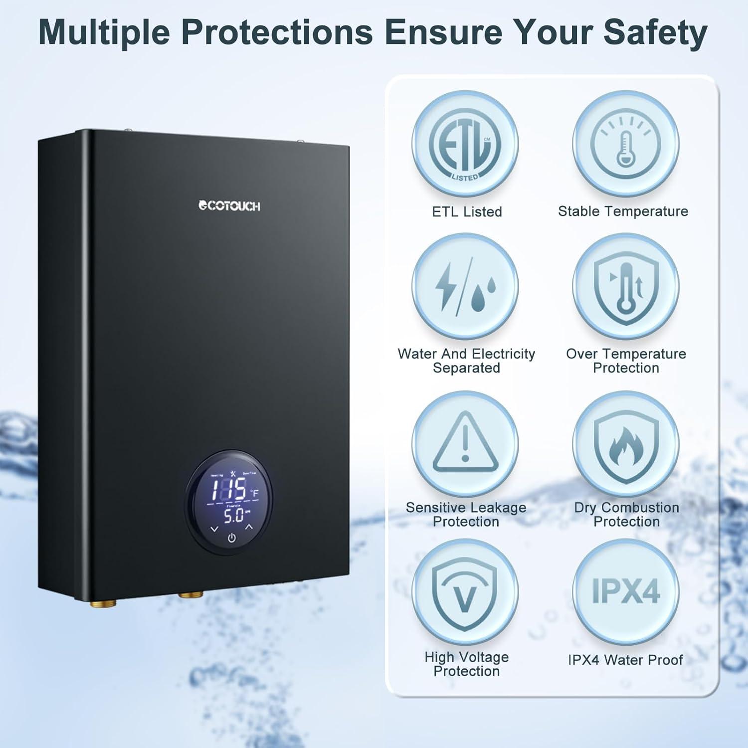 Our Balanced Take: ECOTOUCH 27kW Tankless Water Heater Review